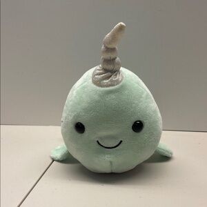 Mint Green Narwhal Stuffed Animal